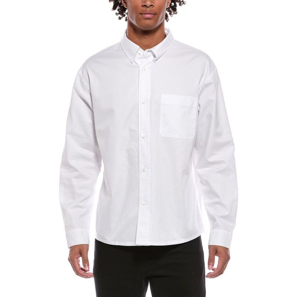 Frame Denim Mens Frame Oxford Shirt, White